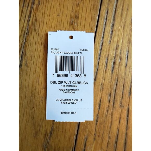 Coach Large Corner Zip Wristlet CU797 Brown And Ivory Signature Canvas NWT - Picture 6 of 6